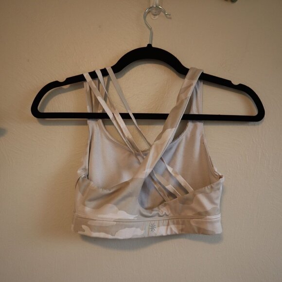 Athleta Camo Medium Support Crossover Sports Bra Size XS - Picture 3 of 5